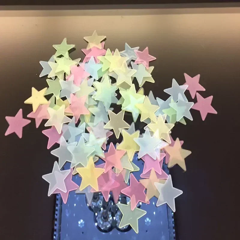 Wall Stickers Glow Dark Stickers 100pcs/bag Glow In The Dark Star Stickers For House Bedroom Decor