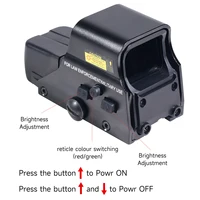 HD556/557 Reflex Green Red Dot Collimator Sight  Adjustable Compact Rifle Scope Accessory Fit Hunting 20mm Mount Airsoft Gun 2