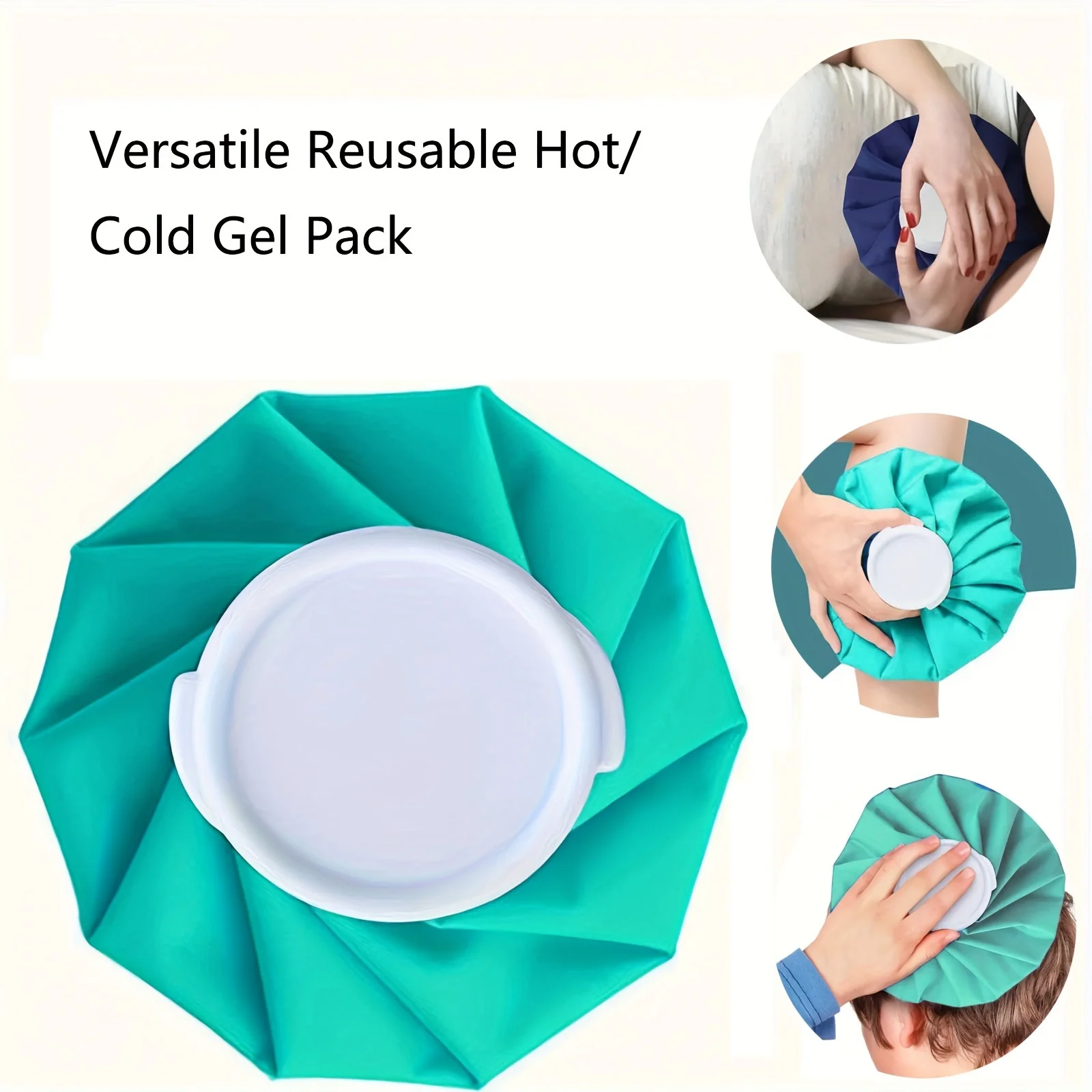 Reusable Hot & Cold Compress Bags (6/9/11 Inches) Perfect For Ice Packs Pain Relief Sports Injuries Muscle Soreness & More