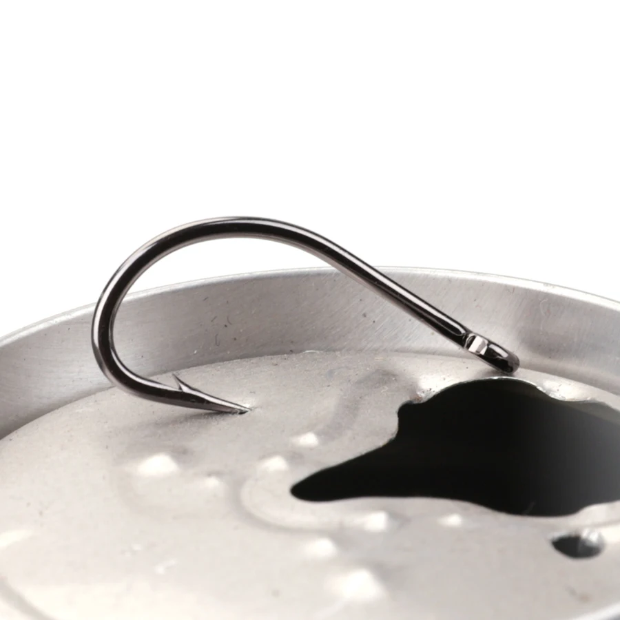 FTK 고탄소강 플라이 낚시 후크, 날카로운 가시 후크, 곡선 넓은 유광 가시 강화, 개울 물고기용 잉어 후크, 상자당 50 개