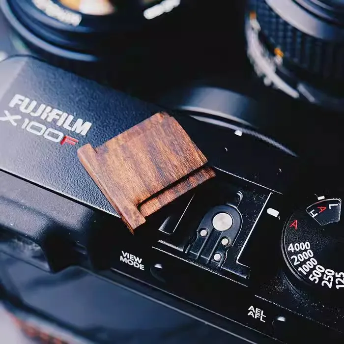 Camera wooden Shutter Release wooden Button and Hot shoe cover for Fujifilm X-T30 XT30 ii X100V X100VI XT50 X-T50 Camera