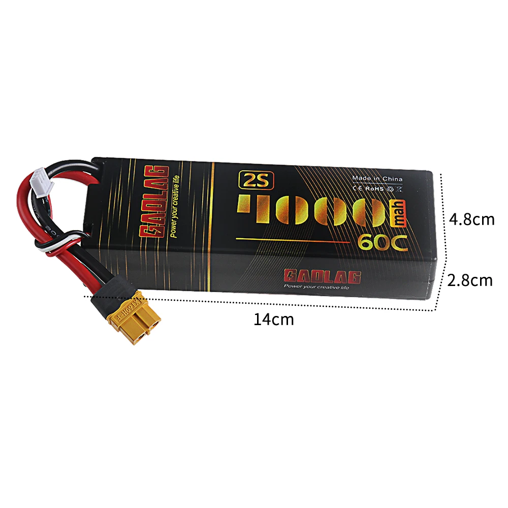 Connecteur T adaptateur fourni avec la batterie LiPo 2S 7.4V 4000mAh 60C haute décharge