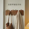 Wooden Hooks Hanger Wall Mounted Coat Hooks Key Holder Hat Scarf Handbag Hook Hanger Towel Rack Customize Coat Hook  Organizers 2