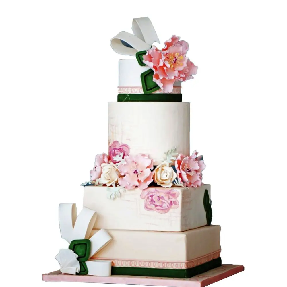White Foam Cake Mould for Decorating and Display
