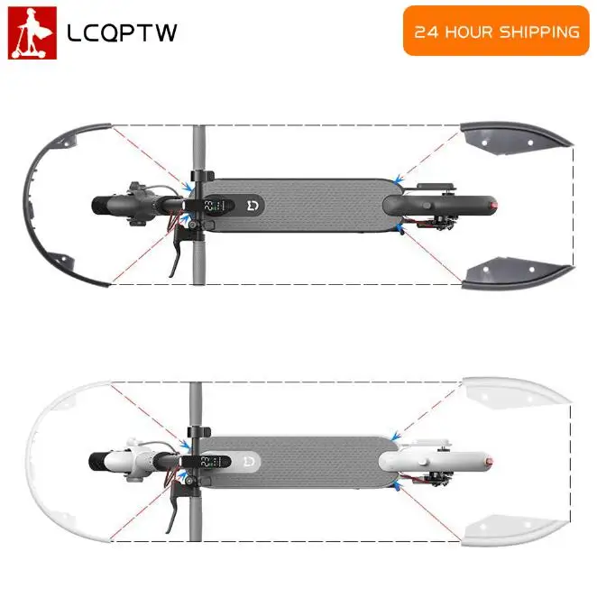Padra-Choques Tipo Protetor Frente E Costas Tiras Adeivo Corpo Fita Para Xiaomi Mijia M365 Mi M365 Scooter Elestrico Pefin As Skate
