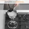 Professional Stainless Steel Induction Cookware Set, Stainless Steel Ceramic Nonstick Pan Set, Impact-bonded Technol 4