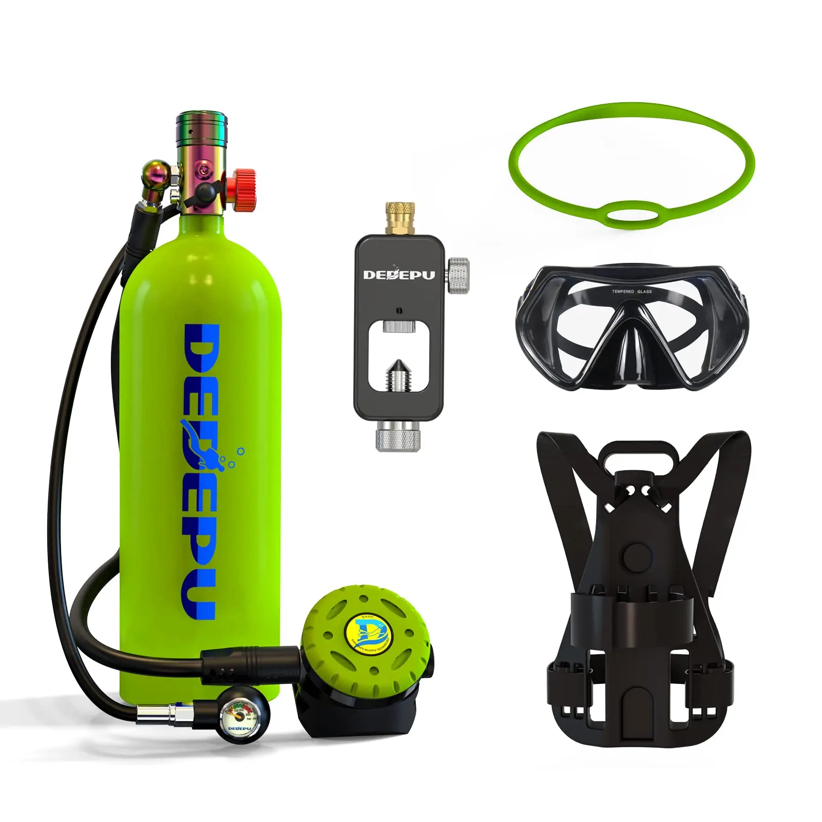DEDEPU D600 2.3L Mini Scuba Diving Cylinder Equipment Snorkel Dive