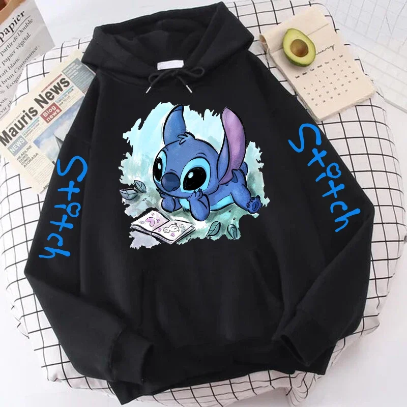 thumbnail image 1 of Sudaderas con capucha de Lilo Stitch de Disney para hombre y mujer, sudadera Harajuku de Anime, ropa de calle gótica Y2k de dibujos animados, Sudadera con capucha de Manga de los años 2000 para mujer, 1 of 4