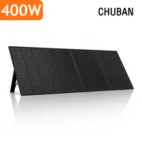 Panneau solaire portable CHUBAN 400W, kit de panneaux solaires pliables, étanche, chargeur solaire de secours pour station d'alimentation, camping solaire 1