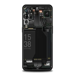 Retro - Tech Silicone Phone Case with Inside Circuit Design - OnePlus 8T 5G (A1)