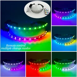 Futuristic Neon LED Party Glasses for Performers and Rave Enthusiasts (Colorful)