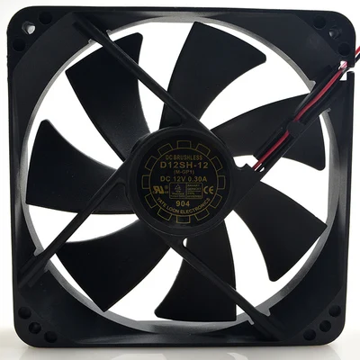 Logotipo Original Yate Ventilador de Refrigeração Novo D12sh12 D12sm-12 12025 120x120x25 mm dc 12v 0.30a - Imagem 5