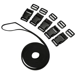 Durable Nylon Webbing Kit with Side Release Buckles and Tri-Glide Slides (4 meters)