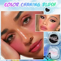 Black Color Changing Blush, Waterproof Brightening Light-Wight Non-Sticky Cream Blush, Beginner Friendly Hot Pink Black Blush 1