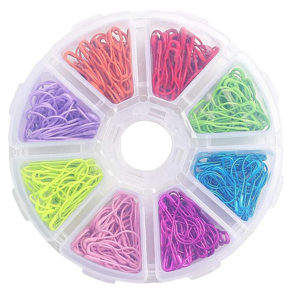 100 pezzi colorato Spille da balia pera a forma di metallo Spille da
