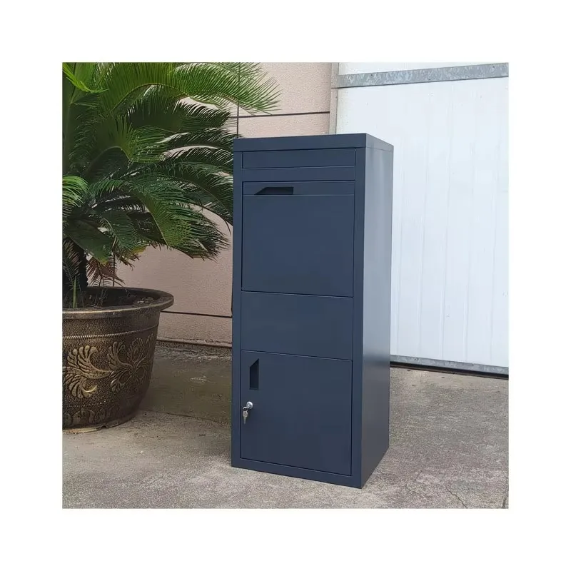 Large Home Delivery Mailbox,Doorway Anti-theft Courier Parcel Receiving Cabinet, Waterproof Security Mental Express Delivery Box