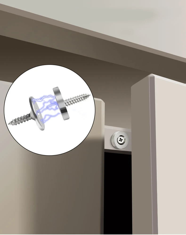 Chiusure Magnetiche per Armadi e Porte, Accessori per Mobili, Fermi Magnetici Forti per Armadi, Chiusure a Ventosa per Porte - immagine 2