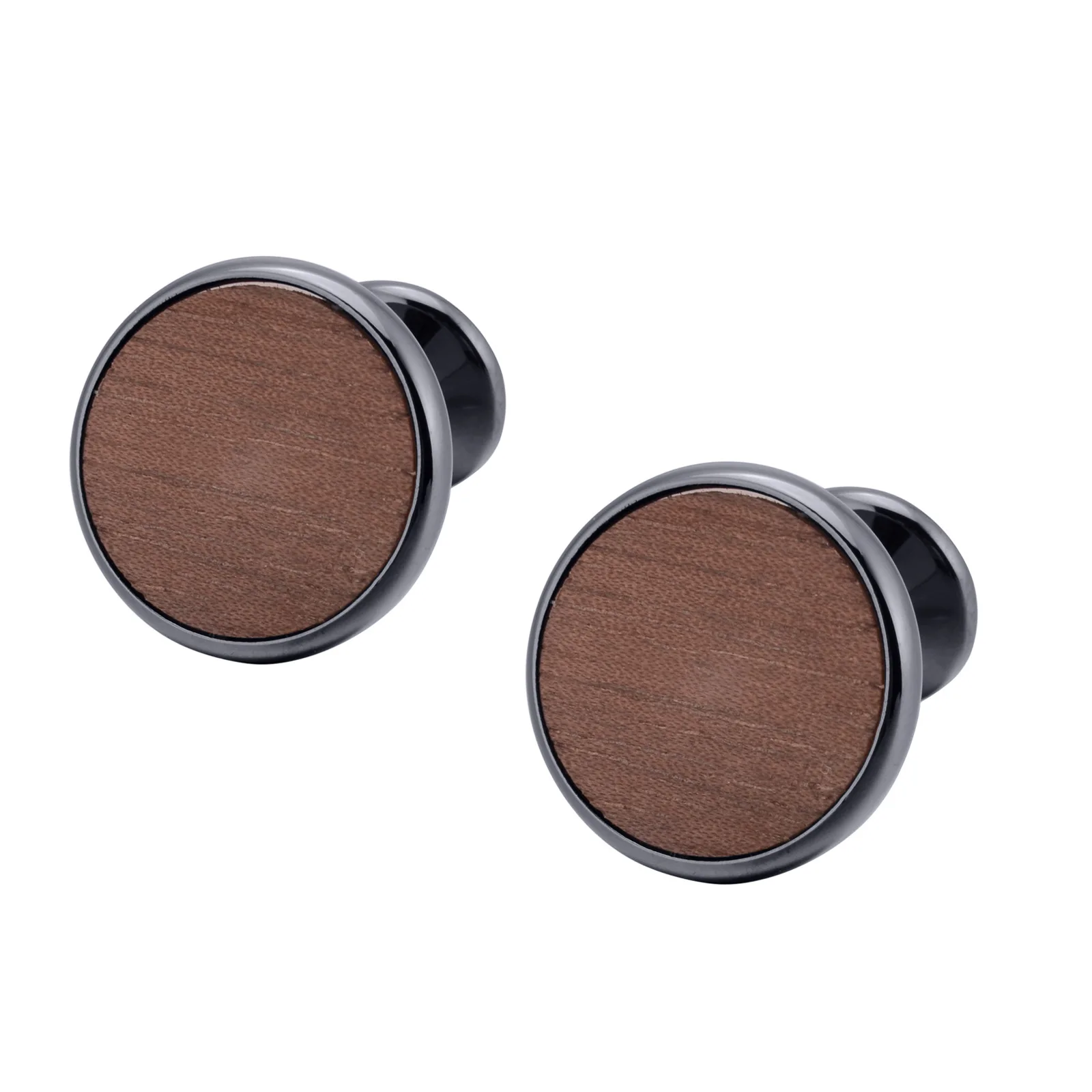 

Temperament Retro Wooden Cufflinks for Men's Business Banquet Dresses Jewelry Accessories Birthday Gifts French Shirt Buttons
