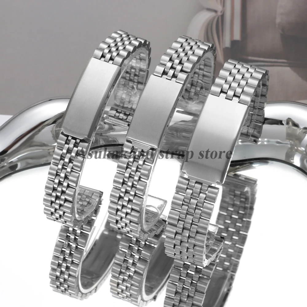 Elegant Stainless Steel Watch Strap - Universal Sports Bracelet