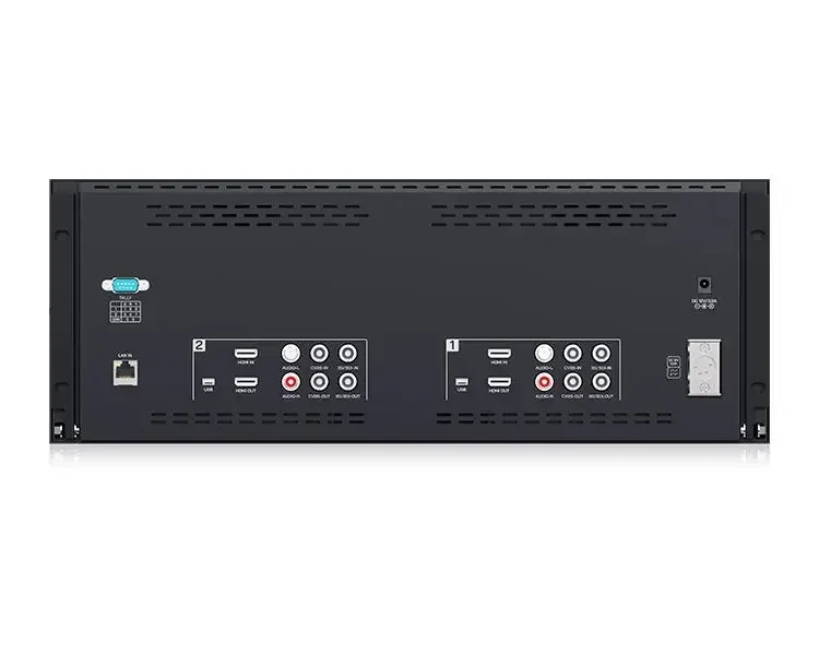 NEW FEELWORLD D101 PLUS Dual 10.1"4RU Rackmount Monitor 4K HDMI SDI 1920x1200IPS