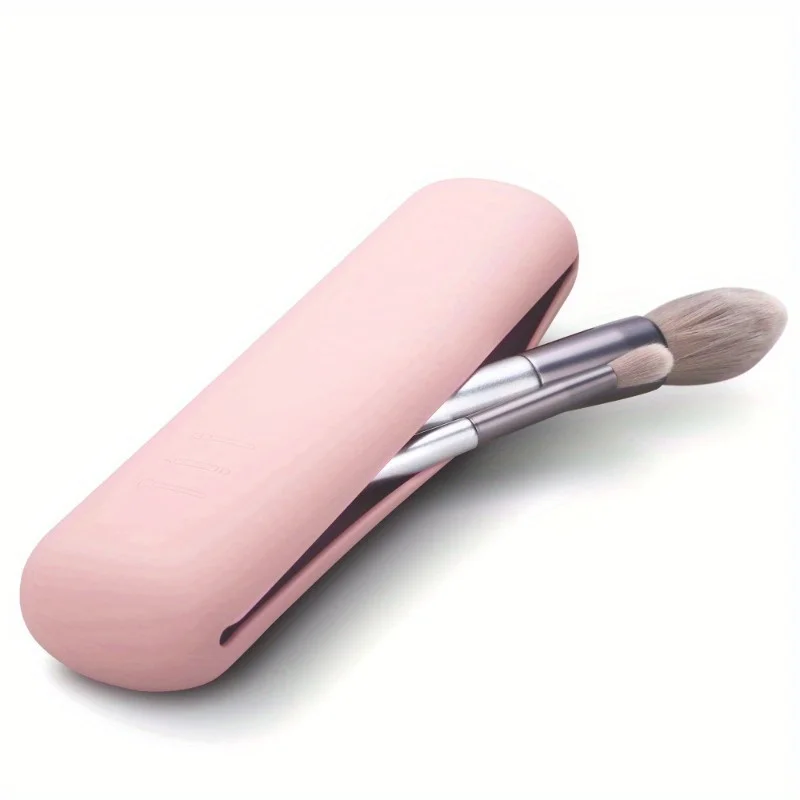 Travel Makeup Brush Holder,Silicon Trendy And Portable Cosmetic Face Brushes thumbnail 3