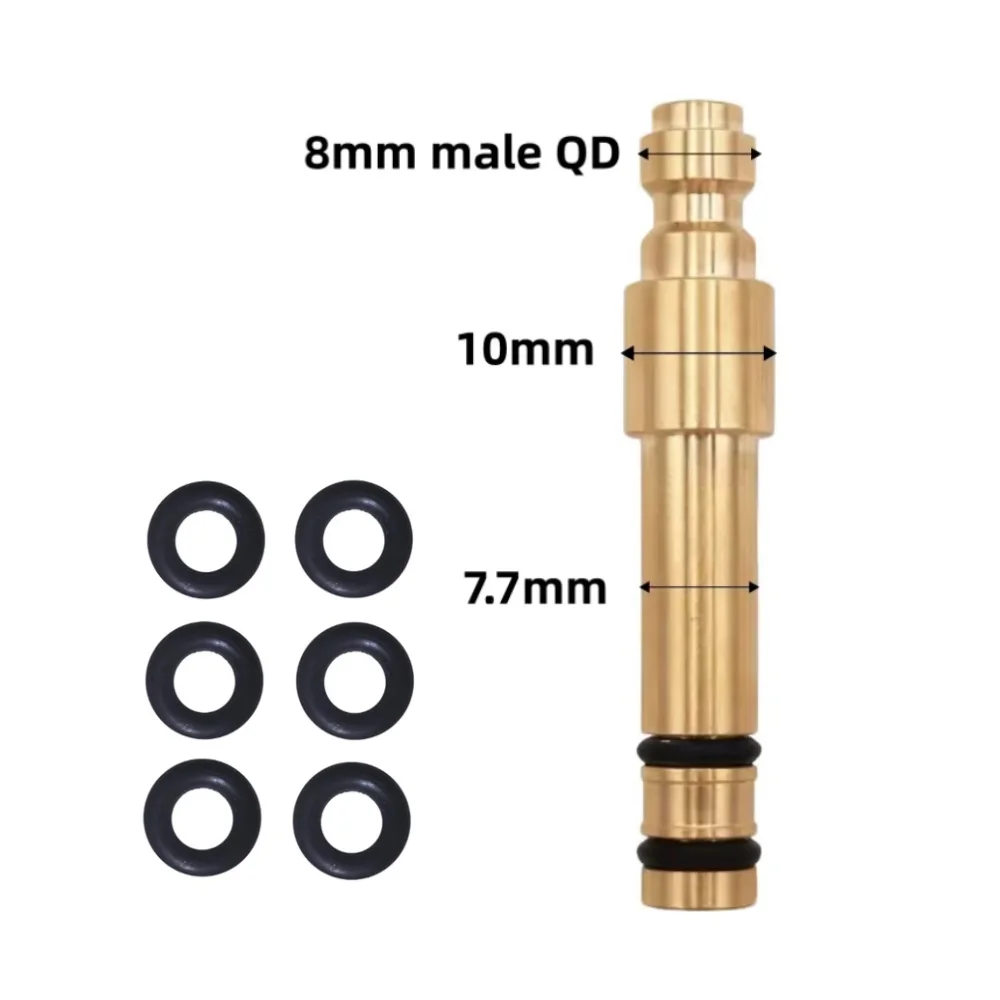 Füllsonde Schnellladeadapter Ventil 8mm Füllnippel oder 1/8BSPP Gewinde für Hochdruckluft – Detail 10