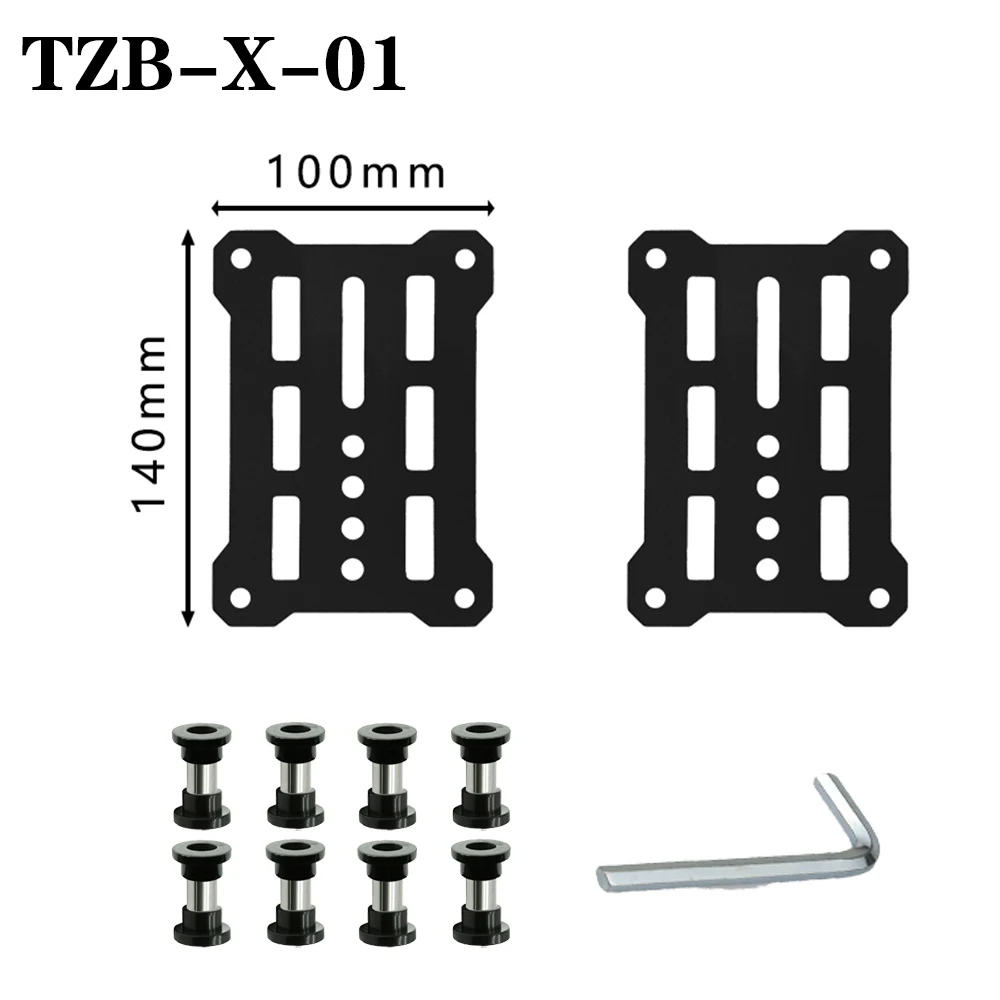 KAIUVE Motorrad-Koffer-Split-Molle-Panel für modulare Aufbewahrung, wasserdichter taktischer Universal-Seitenkoffer-Organizer aus Aluminiumlegierung – Detail 5