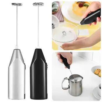Mini Electric Coffee Blender Handheld Eggbeater, Stainless Steel Milk Frother & Drink Stirrer 1