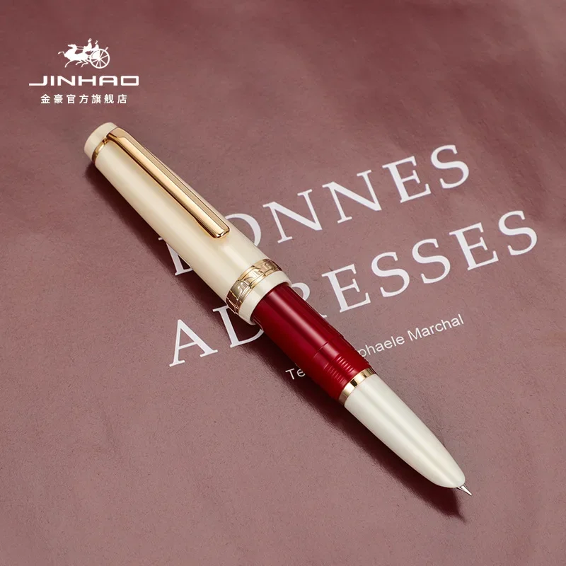 Jinhao 82 엑스트라 파인 펜촉 골드 클립 만년필 0.38mm EF 잉크 펜 미니 짧은 스타일 시리즈 10.6cm 귀여운 펜
