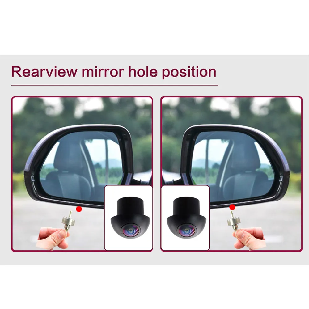 For Android with built-in 360app 3D Around view 360 car camera Panoramic image system 360 Camera car Accessories