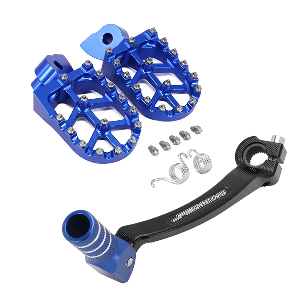 Motorcycle CNC Gear Shift Foot Lever Foot Peg Rest Footrests Pedal Footpegs For Yamaha YZ250F YZ 250F WR250F WR 250 WR450F 450 F