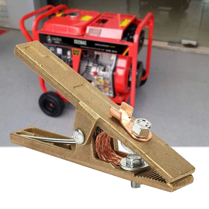 

Hot SV-300 Brass A-Shape Ground Welding Earth Clamp Welder Earth Ground Cable Copper Grip Clip Clamp For Welding Machine