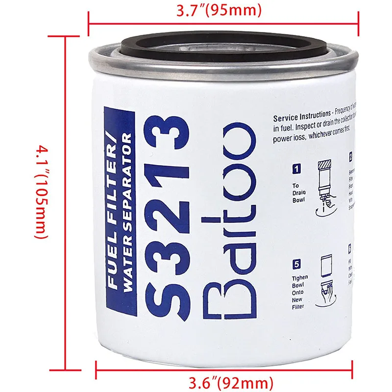 Fuel Filter Water Separator Assembly For Mercury Quicksilver OMC Marine Engine boat 10 Micron Filter Kit
