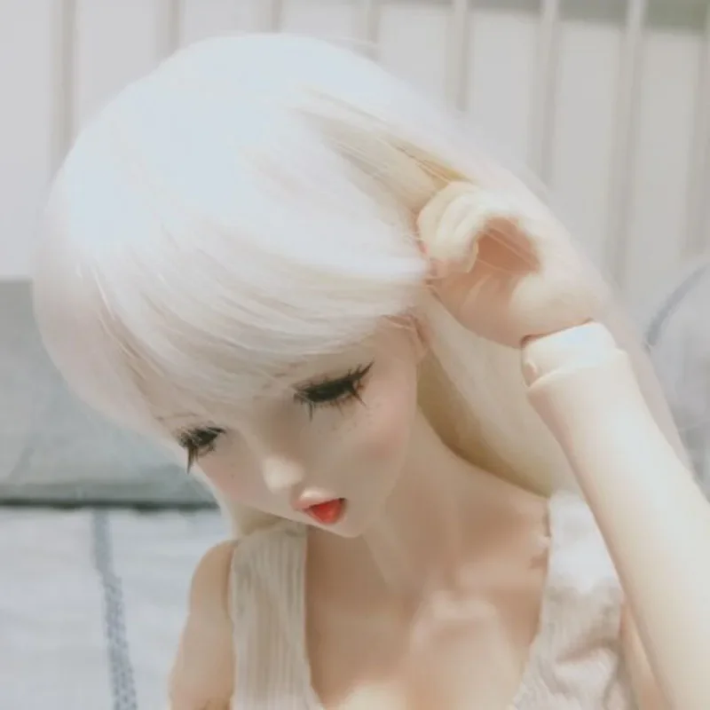 1/3 1/4 1/6 1/8 1/12 high temperature fiber hair BJD SD doll wig long straight doll wig 25 colors