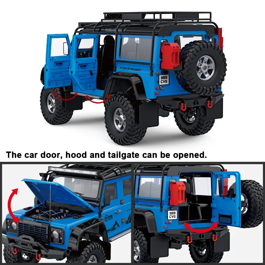 Rock Crawler HG-P411 Pro 4WD RC Cars Model 2.4GHz 4x4 1:10 4x4 Drive Remote Control Climbing Car Toys For Boys 5