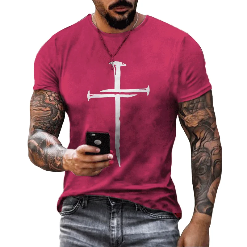 Christian Nail Cross T Shirt 2
