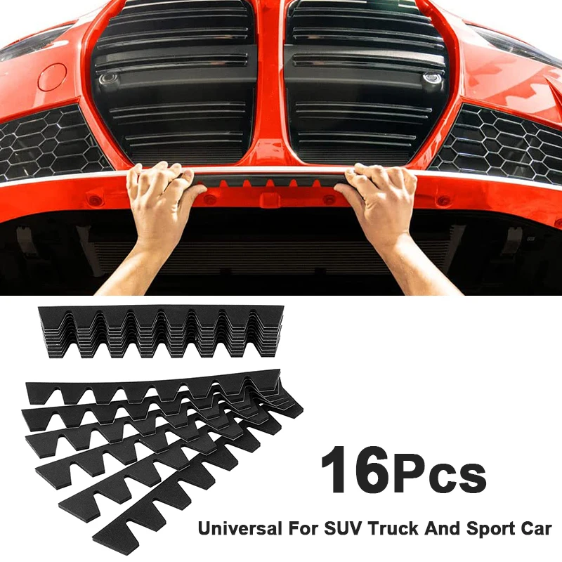 16Pcs Front Bumper Scrape Guard Anti Skid Sticker Auto Anti