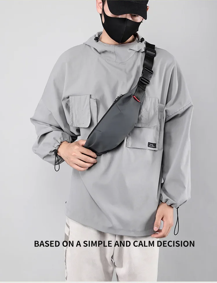 Riñonera para hombre, bolso cruzado de viaje para estudiantes universitarios jóvenes, bolso con cinturón para hombre, bo