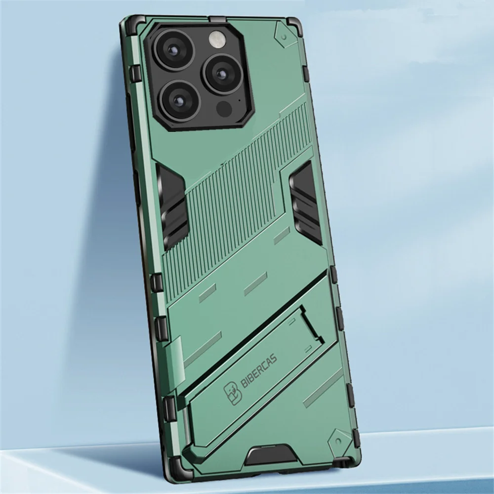 

For iPhone 14 Pro Max Case For iPhone 14 Pro Max Cover Stand Holder Rugged Silicone Bumper Cover For iPhone 14 13 12 11 Pro Max