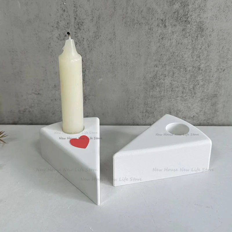 

DIY Candle Silicone Mould Candlestick Holder Cheese Shape Candlestick Holder Casting Moulds Rod Taper Candles Resin Molds