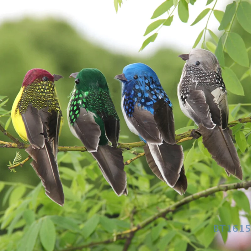 Mini fake birds artificial feather foam doves wedding Garden decoration.ornament
