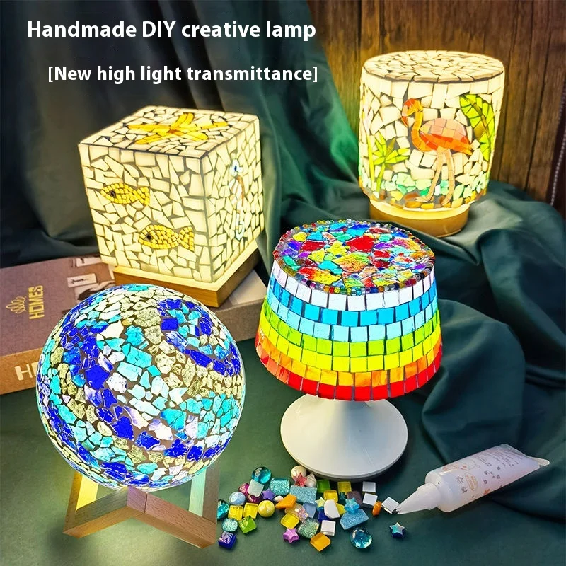 

DIY Table Lamp New Product Creative Handmade Mosaic Educational Toys Mother's Day Gift