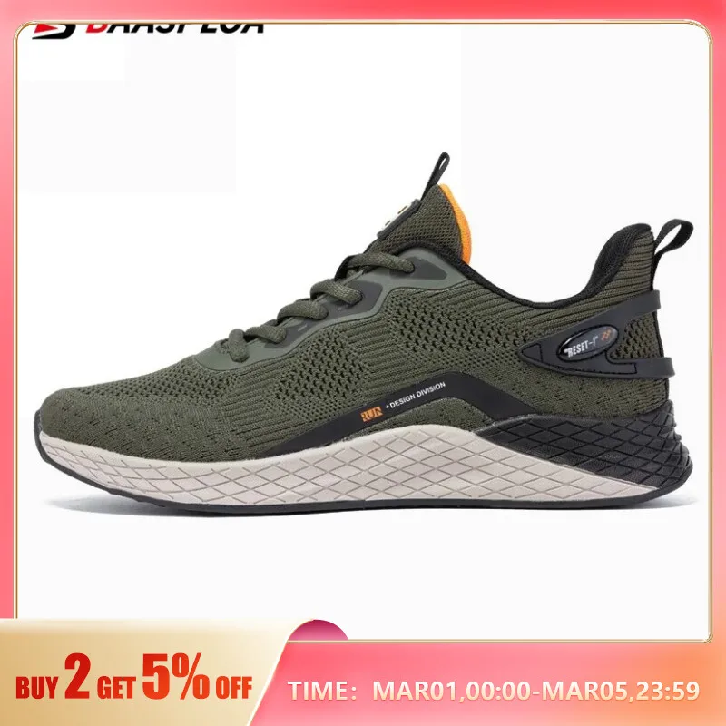  Baasploa Men Casual Sneakers New Fashion Lightweight Sport Shoes For Men Mesh Breathable Running Shoes Non-slip Free Shipping 
