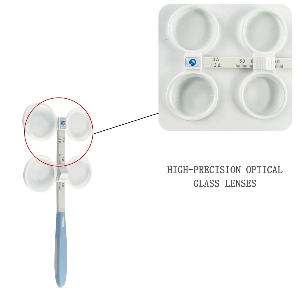 High Quality Optical Adjustable Optometry Prism 3/12△ Lens Flipper With Accessories FL-8A