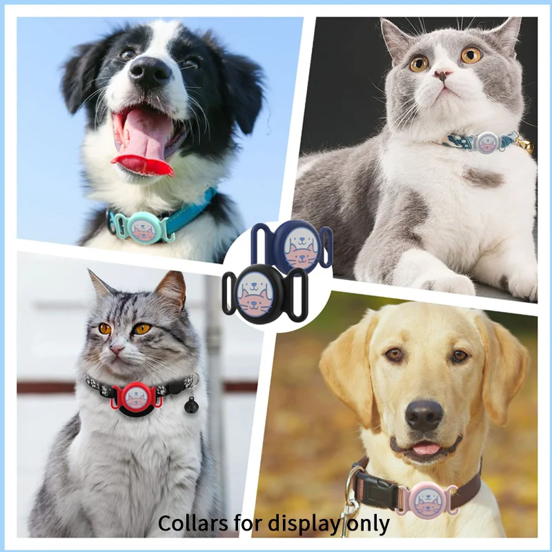 Pets Anti-lost Smart Tag Set With Protective Waterproof Cover Cute Global Real Time Positioning Tracker For IOS Device Locator
