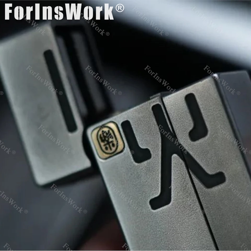 YOLO STUDIO NO FIRE Push Slider Stainless Steel Engraving Stress