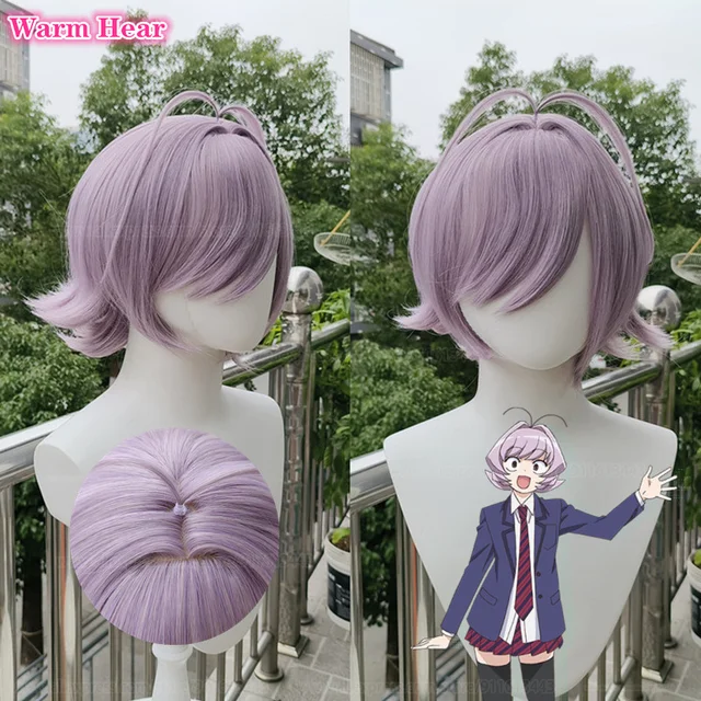 Anime Komi Can't Communicate Cosplay Osana Najimi Short Pink Slightly  Curled Wig Komi-san wa Comyushou desu Wig Cap Women Girl - AliExpress