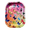 180*140mm Storage Case Metal Tray Rolling Tinplate Smoking Accessories Snack Dried Fruit Organizer Dessert Food Plate 6