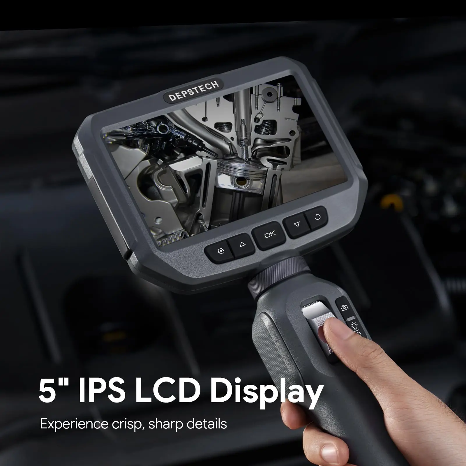 DEPSTECH DS630-SL-1.5M 1080P ð ī޶, 6.2mm ũ  ̺, 5ġ IPS ũ,  210    , IP67