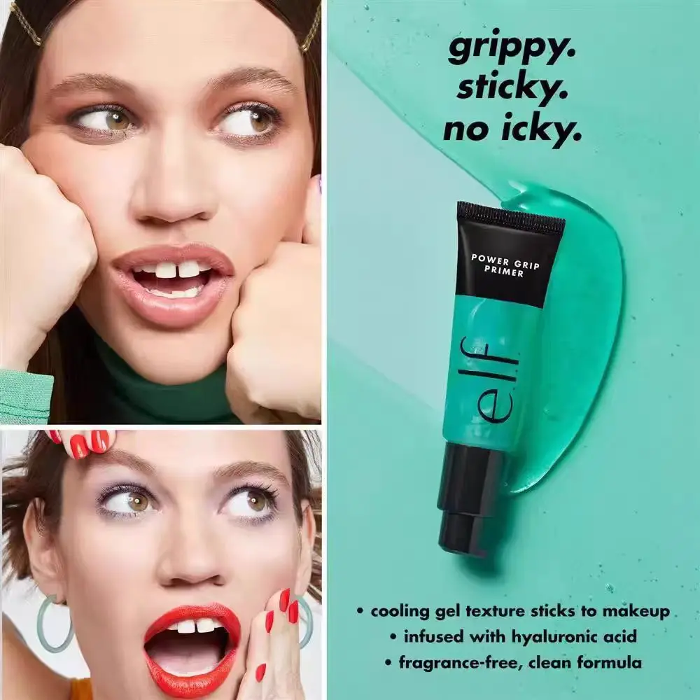 Primer per Trucco Elf a Base di Gel, Crema Idratante per il Viso, Rassodante, Lunga Durata, Migliora la Texture del Trucco - immagine 6
